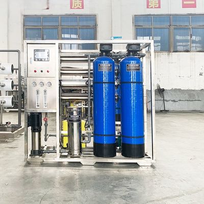 1TPH 2.1kW-380-415V 2xFRP δεξαμενές Βραχτόνερο Αντίστροφη όσμωση