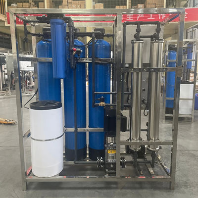 500L/H 1.7kW-380-415V 3xFRP δεξαμενές Αμυδρό νερό εργοστάσιο αντιστροφικής όσμωσης