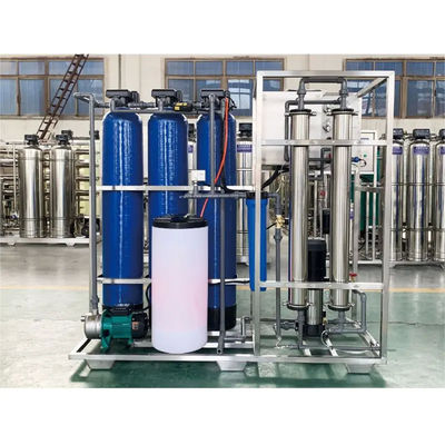 500L/H 1.7kW-380-415V 3xFRP δεξαμενές Αμυδρό νερό εργοστάσιο αντιστροφικής όσμωσης