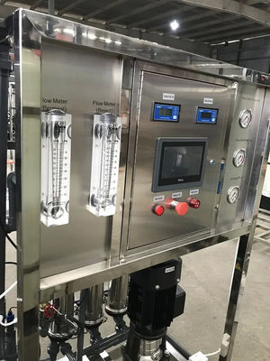 1TPH 2.1kW-380-415V 3xSS304 δεξαμενές Βρακόνερο Αντίστροφη οσμωτική μονάδα ύδρευσης
