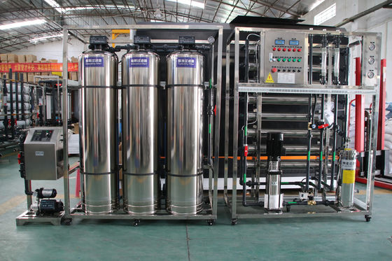 3TPH 5.5kW-380-415V 3xSS304 δεξαμενές Βραχτόνερο Αντίστροφη οσμωτική μονάδα ύδρευσης