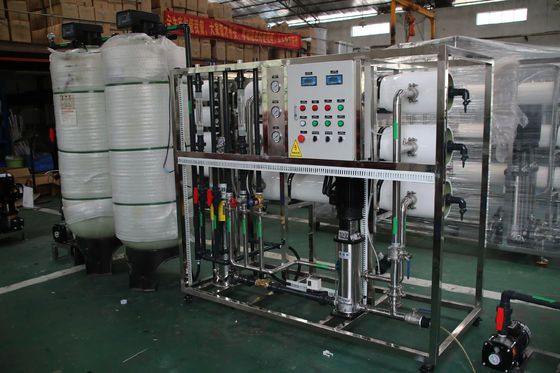 8TPH 14kW-380-415V 2xFRP δεξαμενές Βρακόνερο Αντίστροφη όσμωση