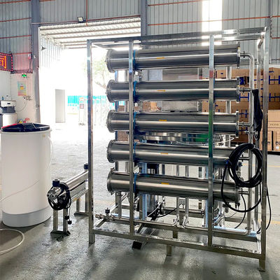6TPH 7.9kW-380-415V 2xSS304 δεξαμενές Βραχτόνερο Αντίστροφη οσμωτική μονάδα ύδρευσης
