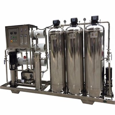 5TPH 7.4kW-380-415V 3xSS304 δεξαμενές Βραχτόνερο Αντίστροφη όσμωση σταθμός ύδρευσης