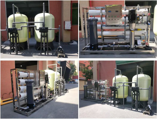 10TPH 19kW-380-415V FRP δεξαμενές Βρακόνερο Αντίστροφη όσμωση σταθμός ύδρευσης