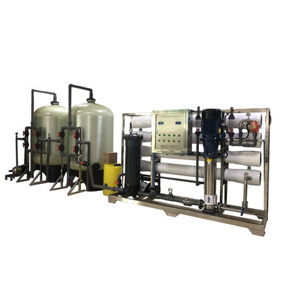 10TPH 19kW-380-415V FRP δεξαμενές Βρακόνερο Αντίστροφη όσμωση σταθμός ύδρευσης