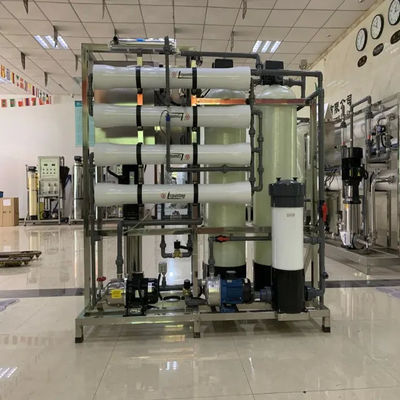 1TPH 2xFRP δεξαμενές Υδραυλικό σταθμό αντίστροφης όσμωσης για πόσιμο / γεωργικό / άρδευση