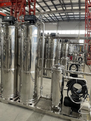 1.5TPH 235kg 2xSS304 δεξαμενές Αντίστροφη όσμωση εργοστάσιο νερού για ξενοδοχείο