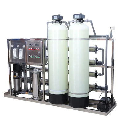 2000L/H 2xFRP δεξαμενές Αμυδρό νερό εργοστάσιο αντιστροφής οσμωσίας