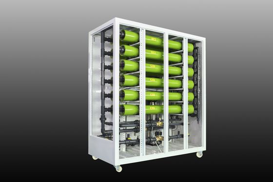 2T/H 3T/H Αντίστροφη οσμωτική μονάδα ύδρευσης Εμπορική μηχανή Όλα σε ένα Σχεδιασμός