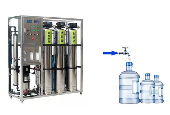 PRO-ST40160 1TPH Εγκατάσταση αντίστροφης όσμωσης αλμυρού νερού SS304 Skid 2.1kW Γρήγορος χρόνος προόδου
