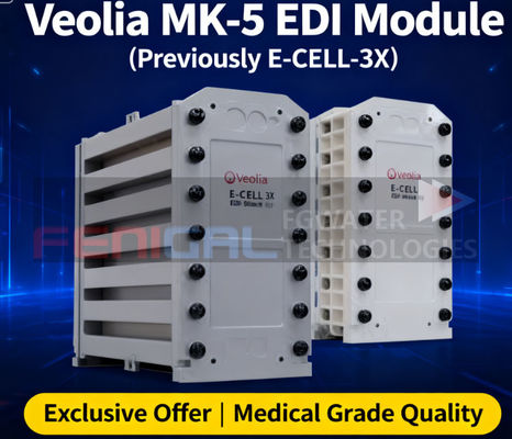 Veolia MK-5 EDI Module (Previously E-CELL-3X) Premium Ultra-Pure Water Solution for the Medical Industry