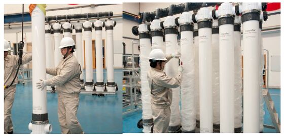 Δοκιμαστική μονάδα UF PVDF ¥ 77 m2