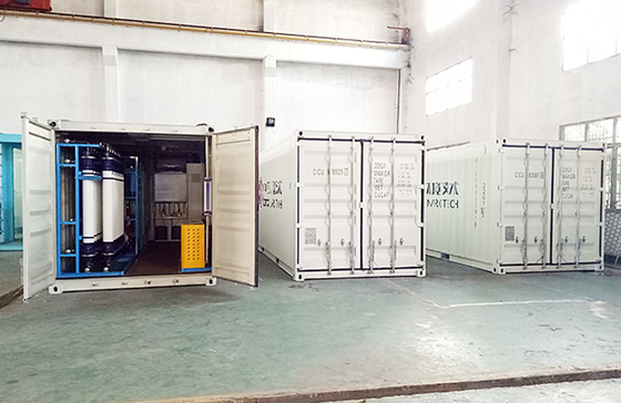 Portable Containerized BWRO System with High Efficiency Desalination and Corrosion Resistant Design