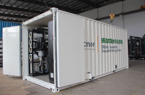 Portable Containerized BWRO System with High Efficiency Desalination and Corrosion Resistant Design