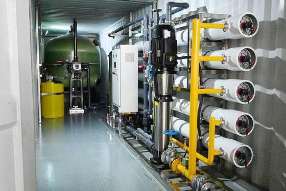 500 m³/day Containerized BWRO System with 70% Recovery Rate and 1.04 kWh/m³ Energy Consumption